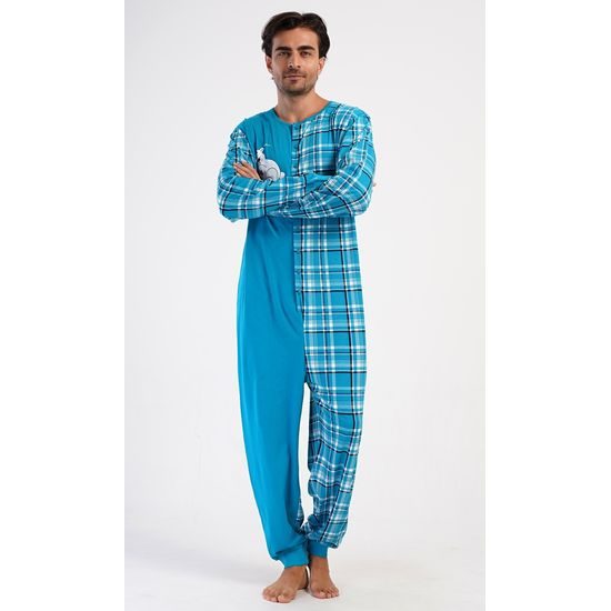 Pánský overal Méďa Ospalec - tyrkysová