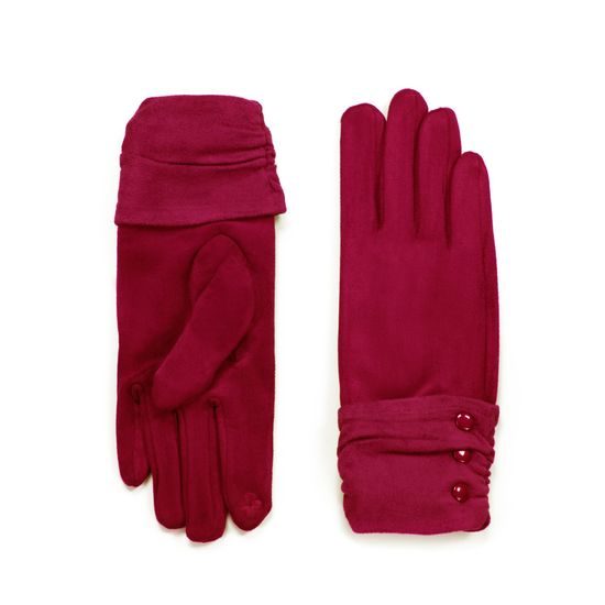 Elegantní rukavice s knoflíčky zelené