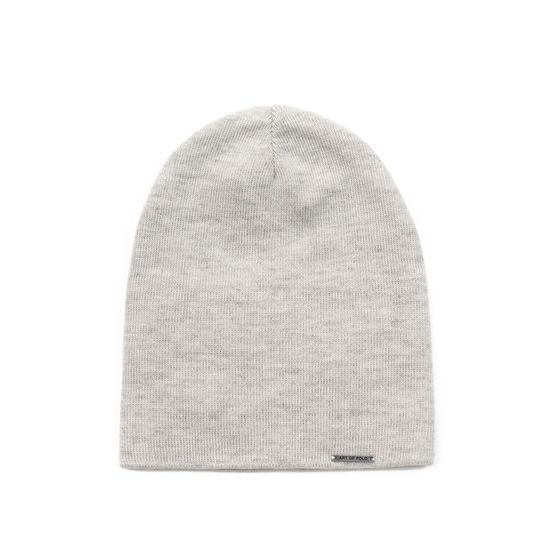 Jednoduchá čepice beanie béžová