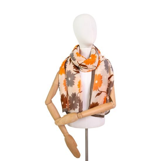 Šál Shawn - tmavohnědá