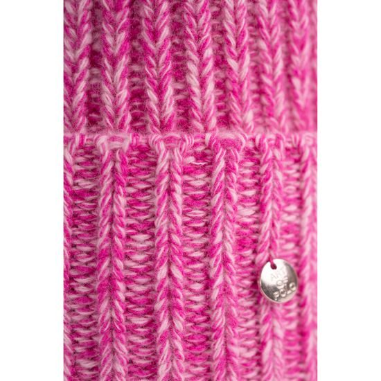 Melanžová čepice - růžová