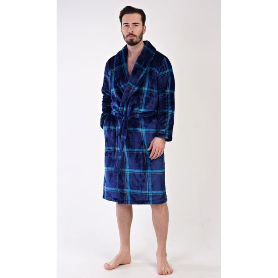 Pánský župan se šálovým límcem Richard - tmavě modrá