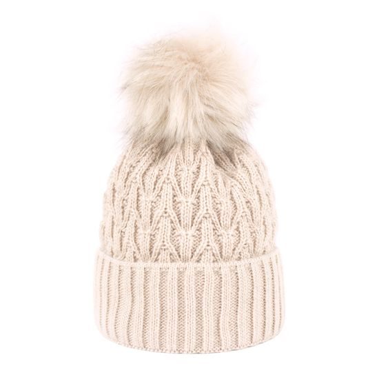 Čepice bordó s bambulí