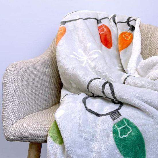 Deka 150 x 200 cm, s beránkem, mikroflanel, 460 GSM