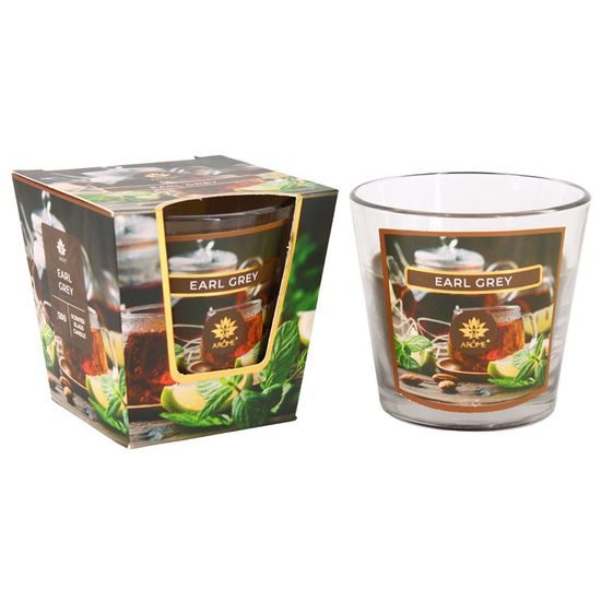 ARÔME Svíčka 120 g, ve skle, Earl Grey