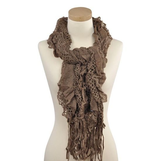 Šál - svetlohnedý