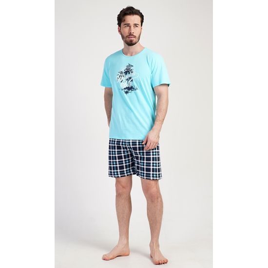 Pánské pyžamo šortky Honolua bay - azurová