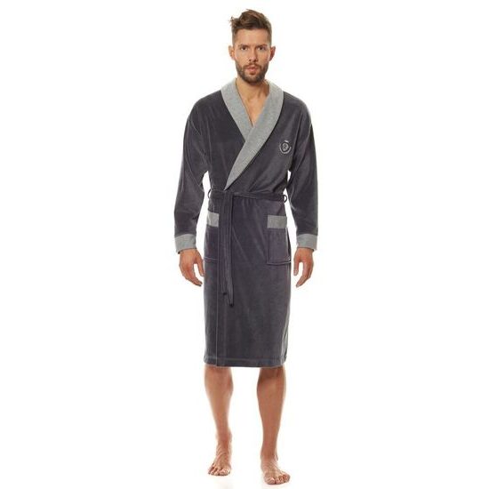 Pánský župan Royal tmavě šedý