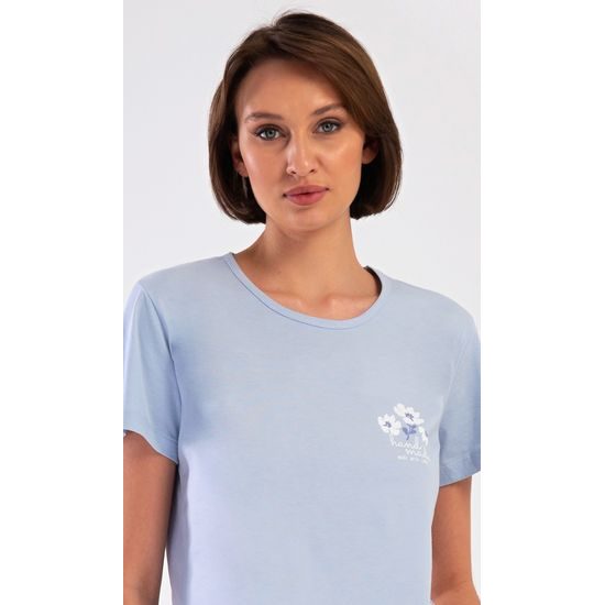 Dámské pyžamo kapri Nature - světle modrá