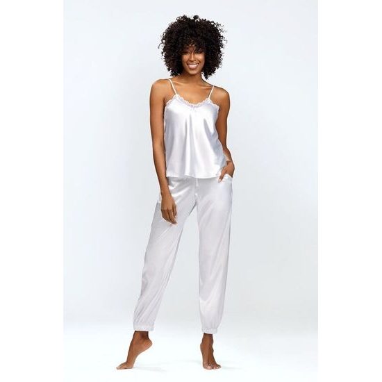 Saténový komplet Day bílý