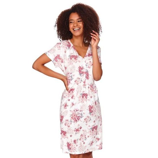 Dámská košilka Astrid bílá s květy