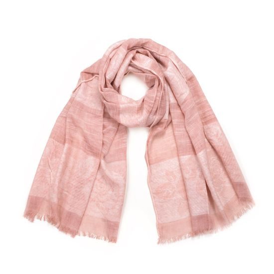 Květovaný šedý šátek