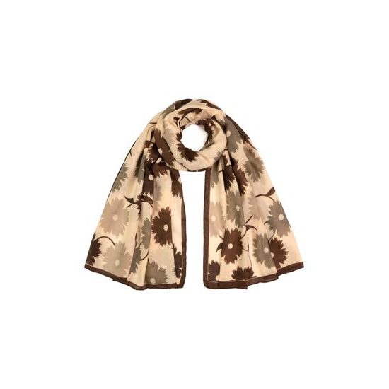 Šál Shawn - hnědá