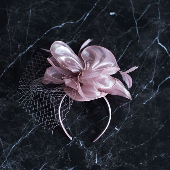 Elegantní fascinátor - růžová