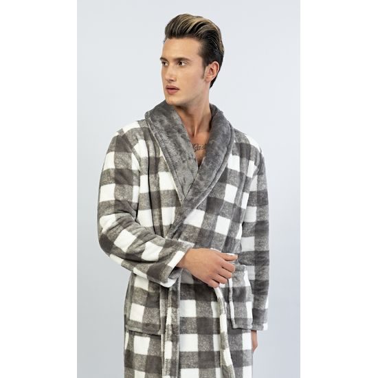 Pánský župan se šálovým límcem Patrik - šedá