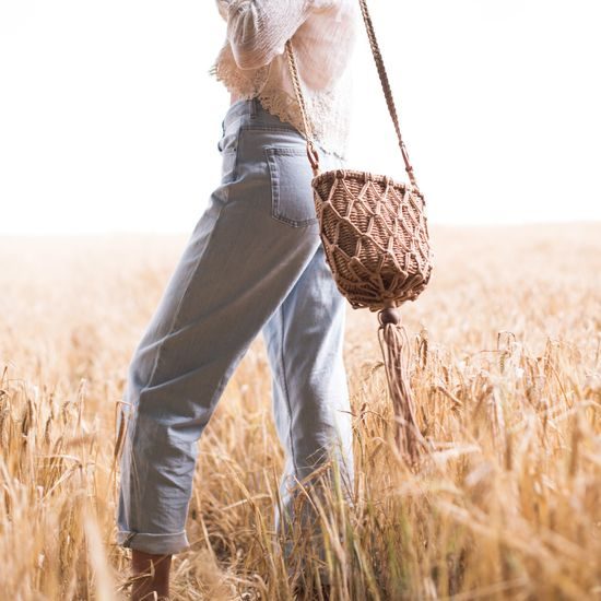 Letní proutěná taška