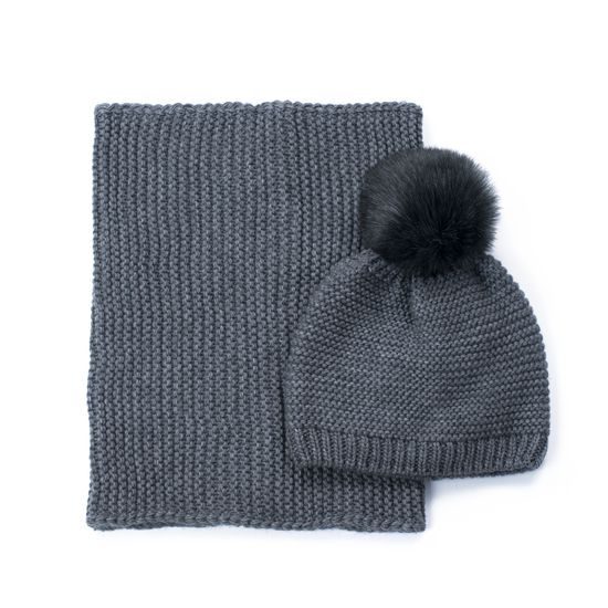 Sada čepice s nákrčníkem bílá