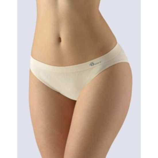 GINA dámské kalhotky klasické s úzkým bokem, bezešvé, Bamboo Soft 00046P - tělová