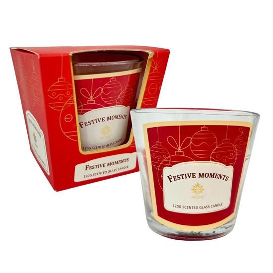 ARÔME Svíčka 120 g, ve skle, Festive Moments