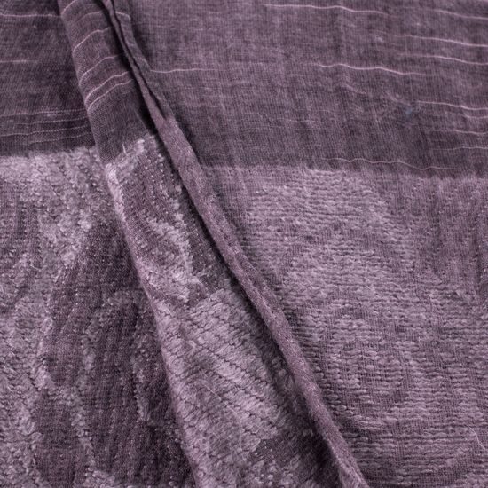 Květovaný šedý šátek