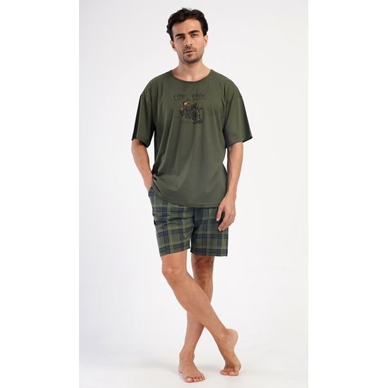 Pánské pyžamo šortky David - khaki