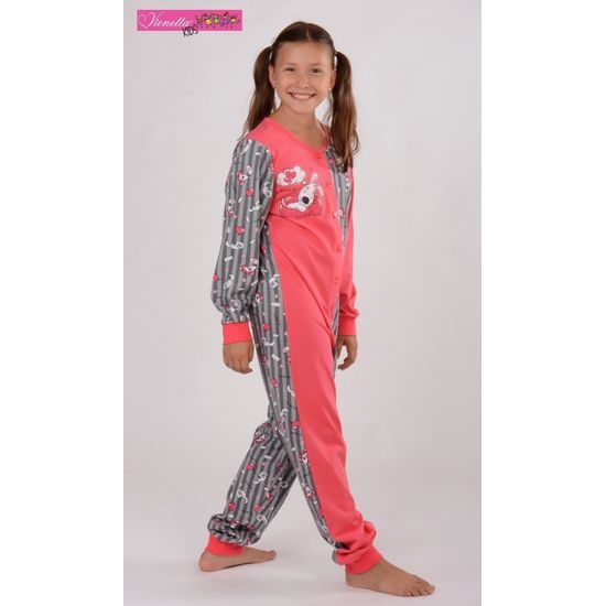 Dívčí overal VIENETTA SECRET Králík Love lososový | dívčí pyžama dlouhá |  dívčí pyžama, Dětská pyžama, Dětské | Perfektní Prádlo.cz | Pohodlné noční  prádlo, župany a spodní prádlo pro Váš perfektní den!