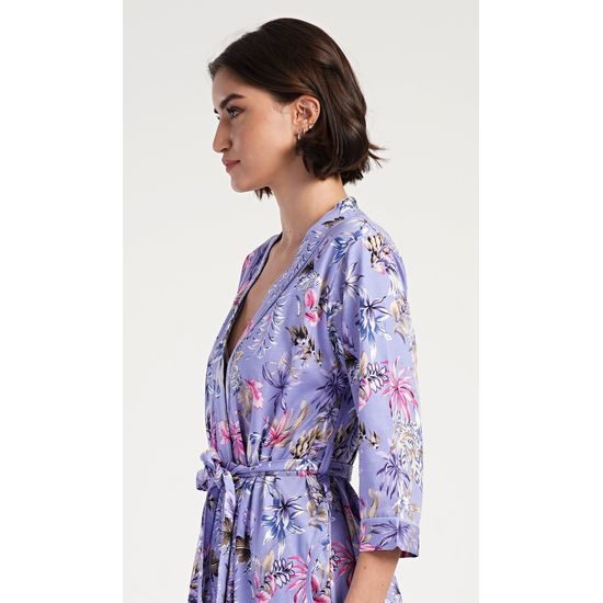 Dámský župan krátký Alžběta - modrošedá