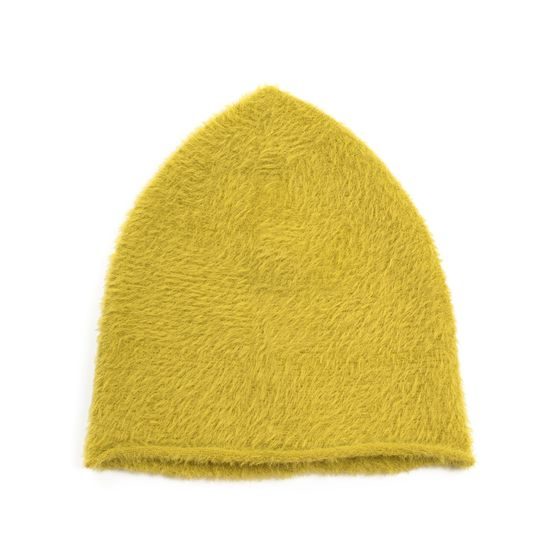 Příjemná hladká čepice olivová