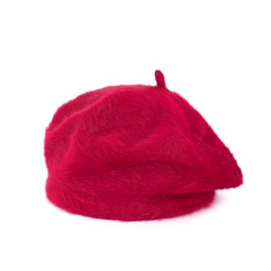 Zimní červený baret