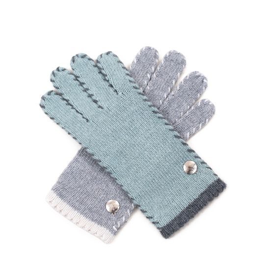 Fialové zimní rukavice