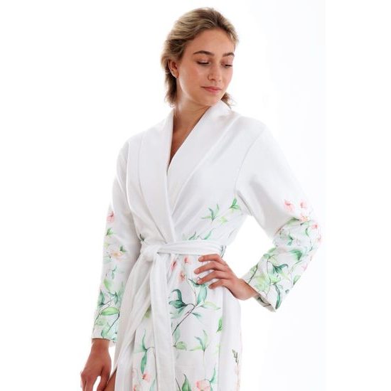 Dámský dlouhý župan s šálovým límcem Julia Květiny