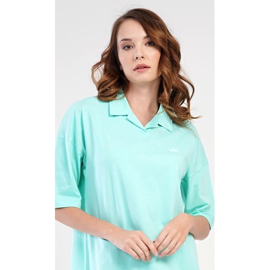 Dámská noční košile s krátkým rukávem Martina 2. jakost - světle zelená