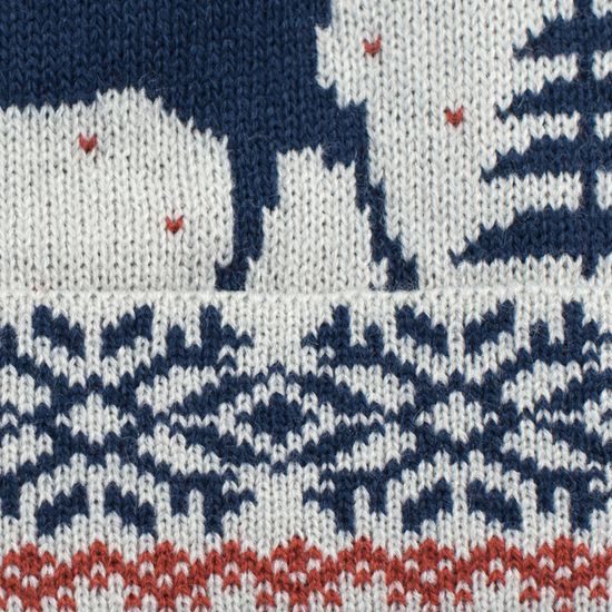 Čepice se sobem bílá