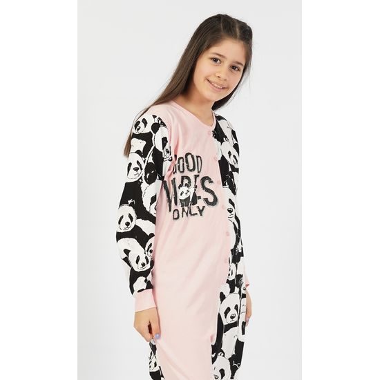 Dětský overal Good vibes only - černá