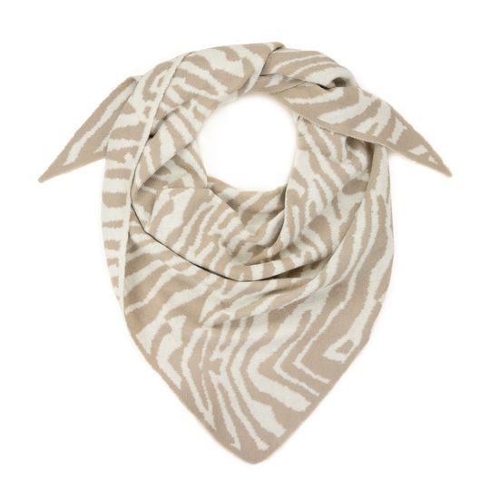 Šátek Roanne - tmavobéžová