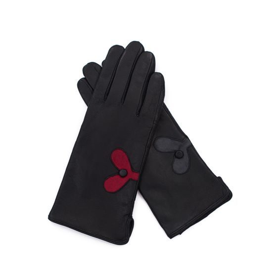 Elegantní kožené rukavice Lyngen černé