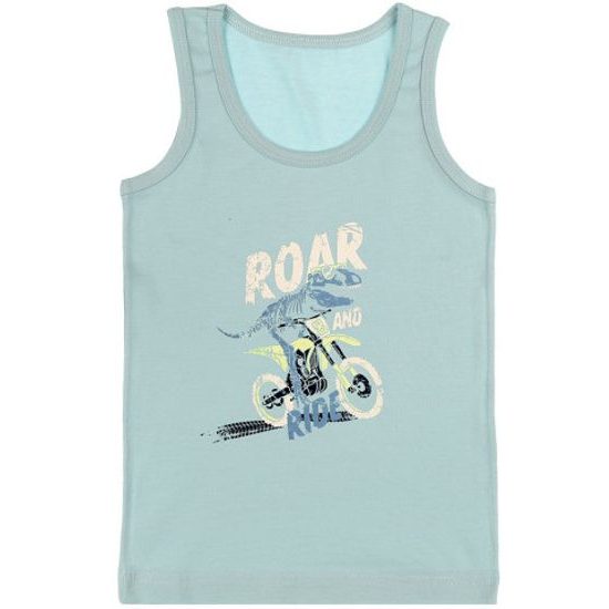 Chlapecký nátělník se širokými ramínky E sv.modrá