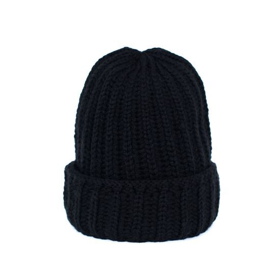 Zimní hrubá čepice zelená