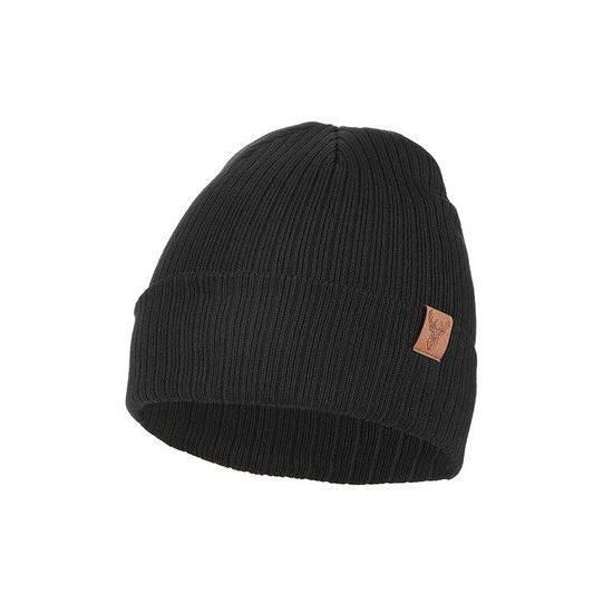 Pletená čepice Outlander černá