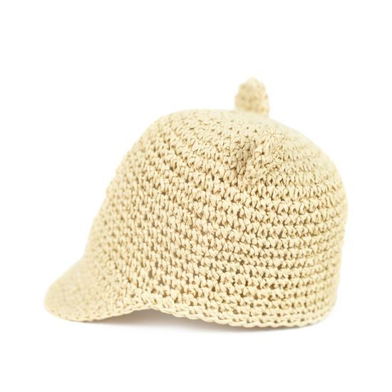 Roztomilý klobouček s oušky - béžový