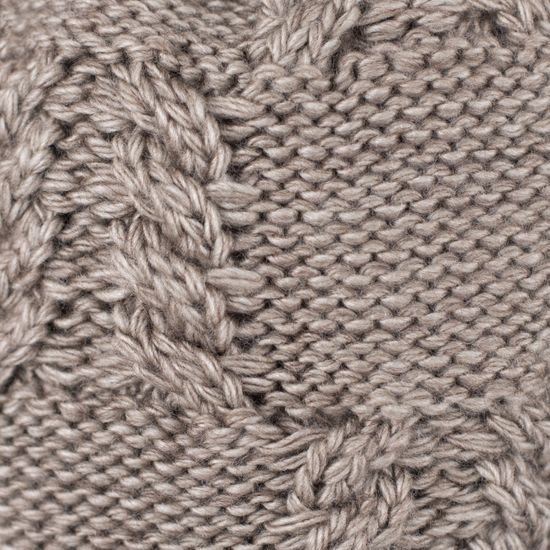 Zimní čepice s bambulí modrá