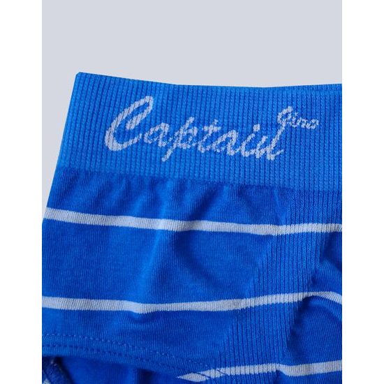 Chlapecké slipy GINA Bamboo bezešvé 21999P - atlantic bílá