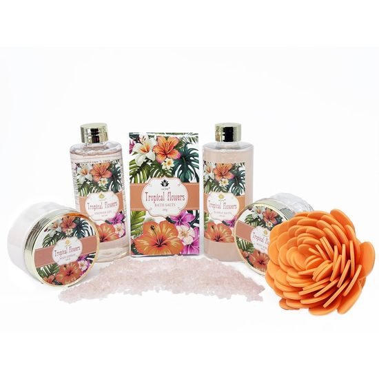 Dárková kosmetická sada Tropické květiny 2