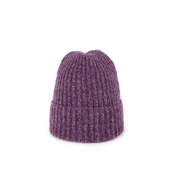 Čepice, šála - fialová