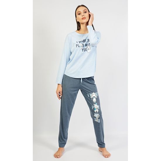 Dámské pyžamo dlouhé Veronika - světle růžová