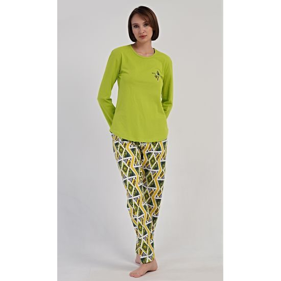 Dámské pyžamo dlouhé Zuzana - světle zelená