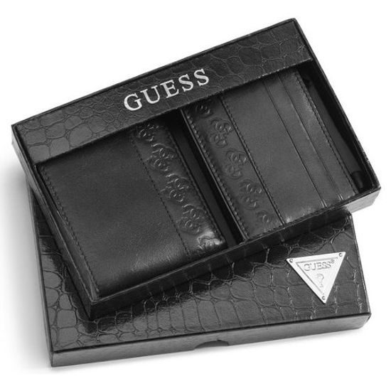 Guess dárková sada pánské kožené peněženky a pouzdra na vizitky Leather  Wallet And Card Case Gift Set Black | Guess | pánské peněženky | peněženky,  Doplňky | Perfektní Prádlo.cz | Pohodlné noční