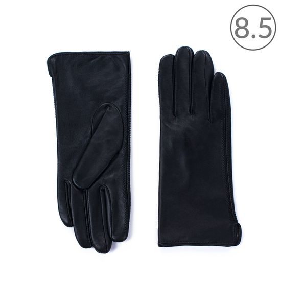 Dámské elegantní kožené rukavice šedé
