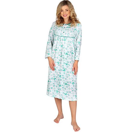 Dámská noční košile KASANDRA zelený motýl