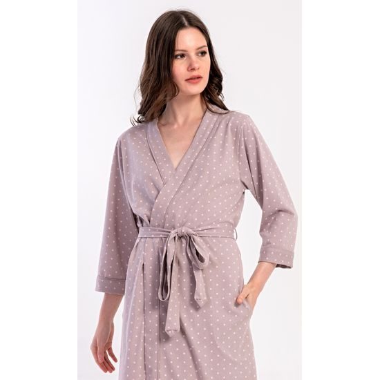 Dámský župan krátký Adélka - kakaová